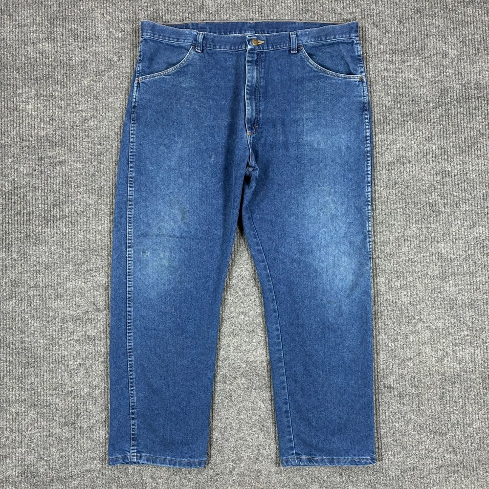 Wrangler Mens Regular Fit Jeans Size 40x29 Blue Denim Straight Classic Western